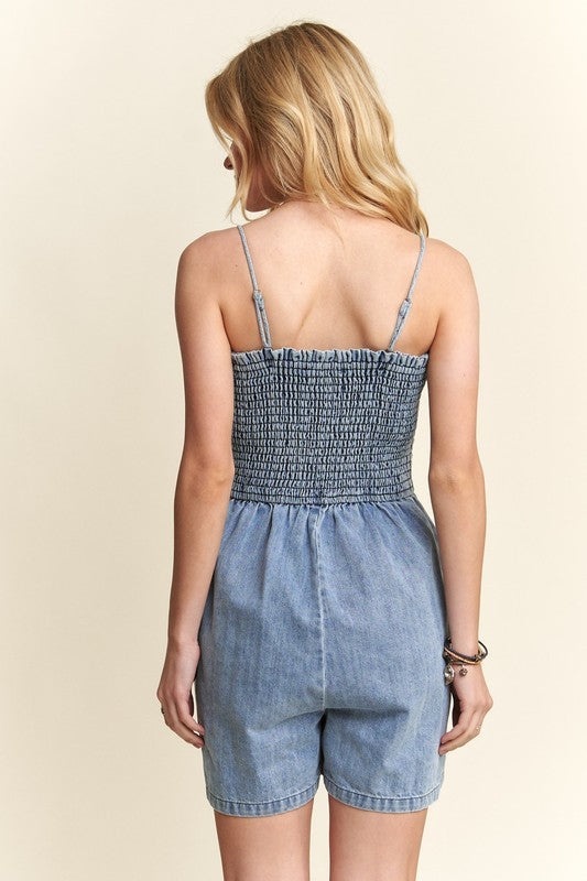 Midnight Rodeo Denim Romper