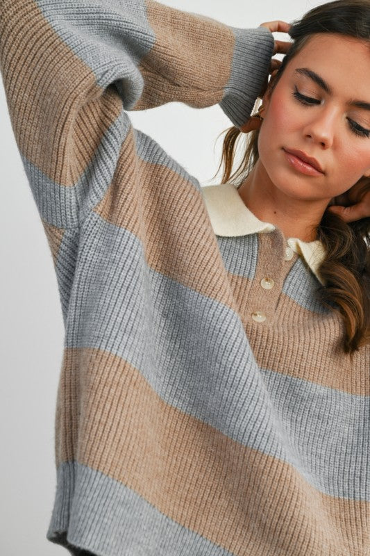 The Collins Collared Sweater