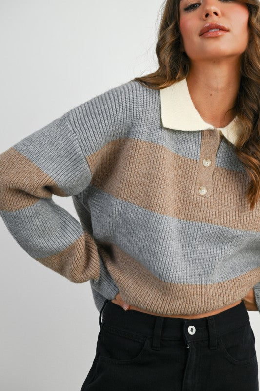 The Collins Collared Sweater