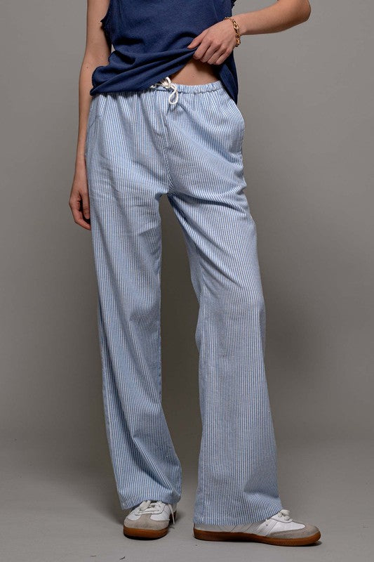 Breezy Striped Wide Leg Maxi Pants