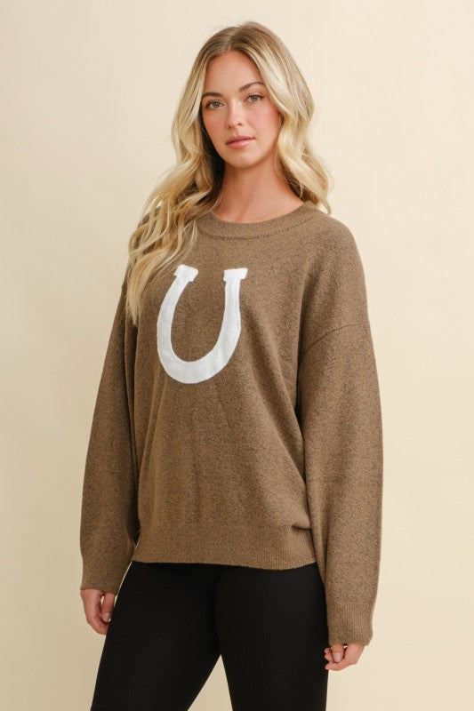 Horse Shoe Sweater