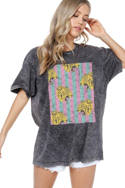 Vintage Leopards & Stripes T-shirt