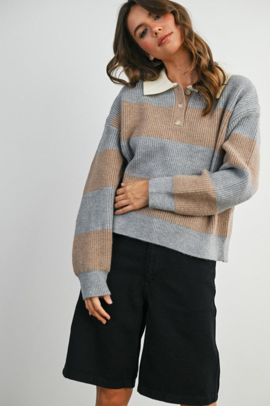 The Collins Collared Sweater