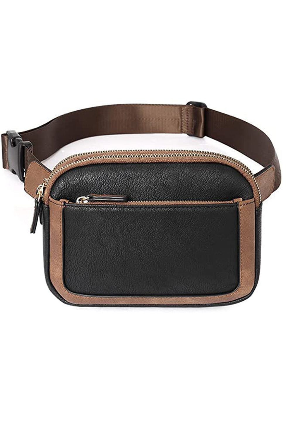 Black PU Leather Crossbody Bag
