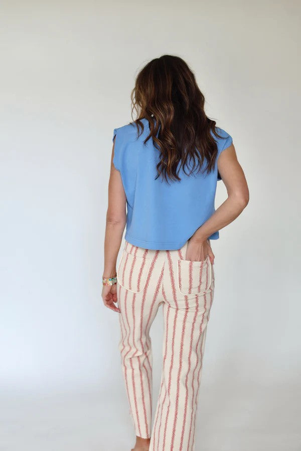 Baseball Stitch Denim Pants