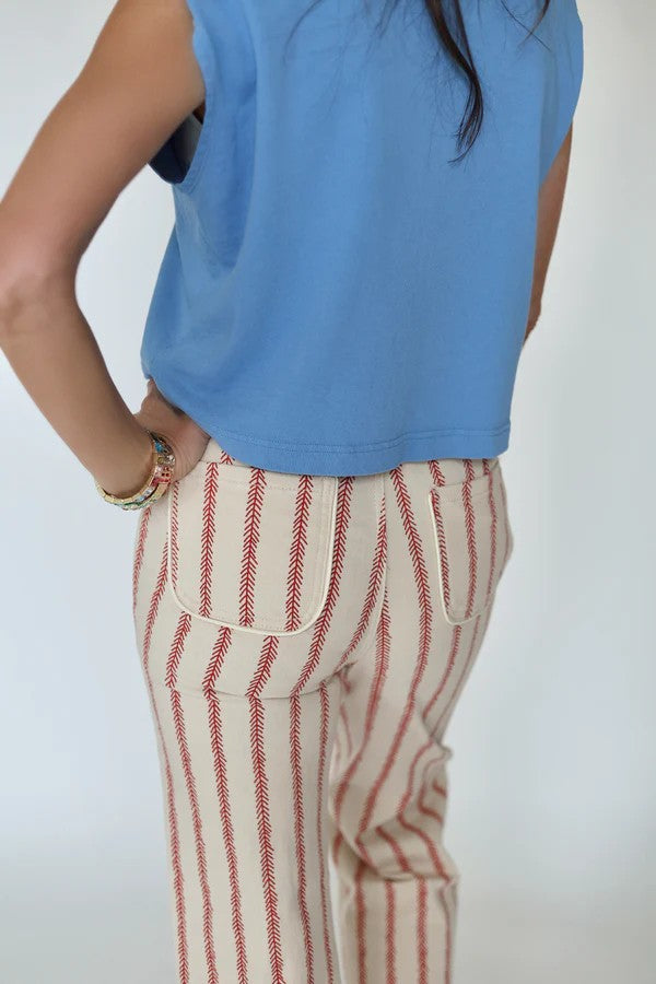 Baseball Stitch Denim Pants