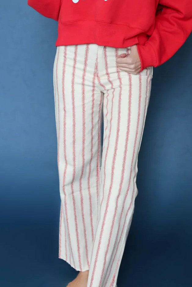 Baseball Stitch Denim Pants