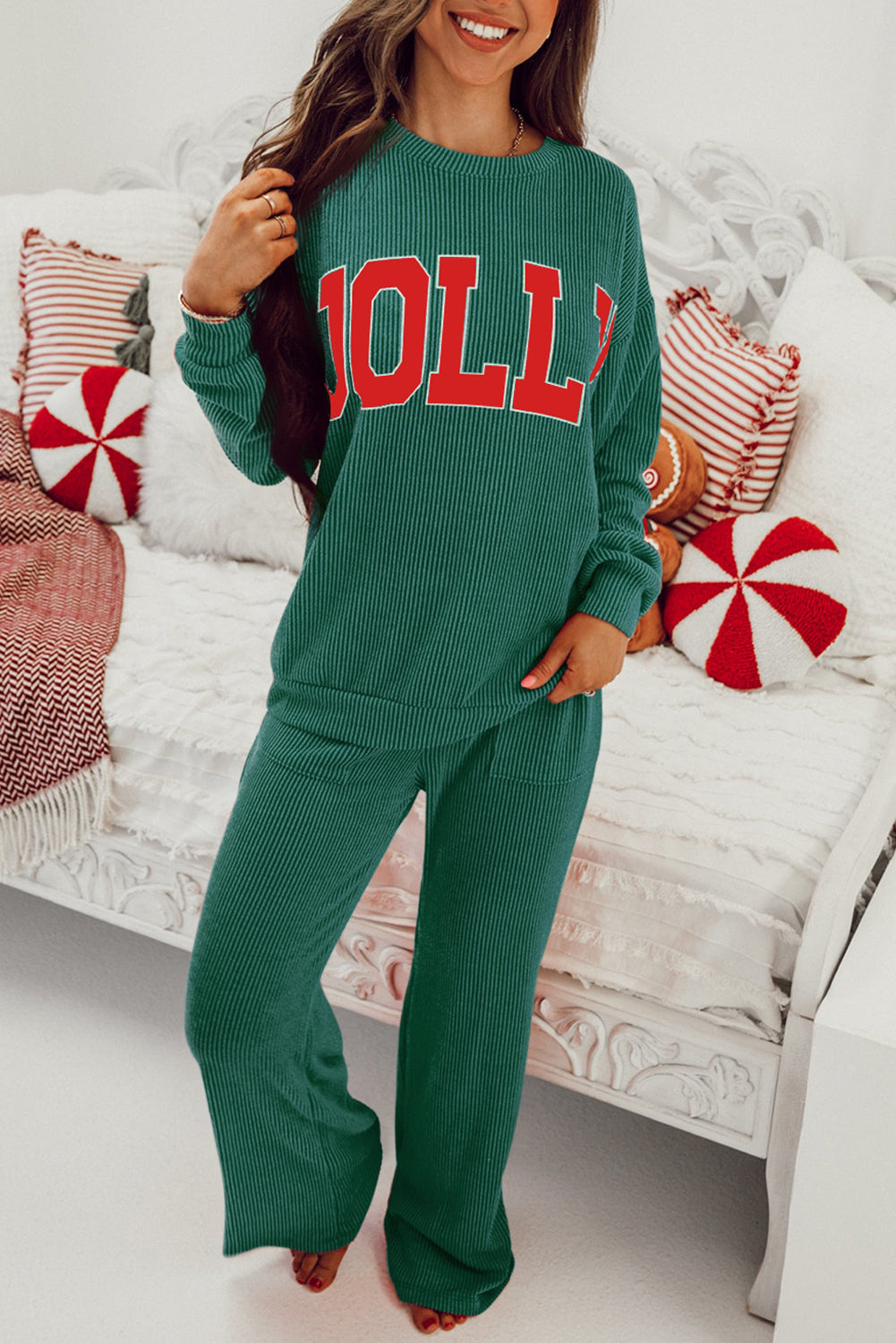 Jolly Corded Long Sleeve Lounge Set