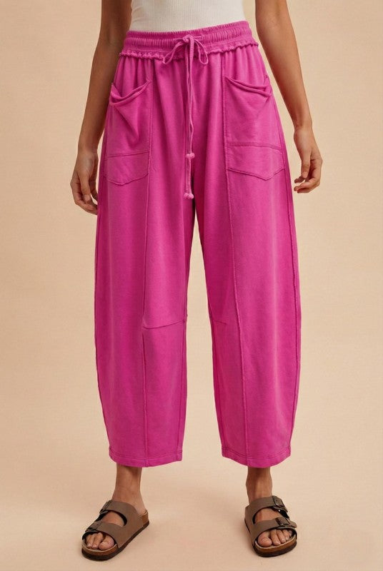 Missy Mineral Wash Barrel Pants