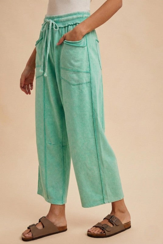 Missy Mineral Wash Barrel Pants