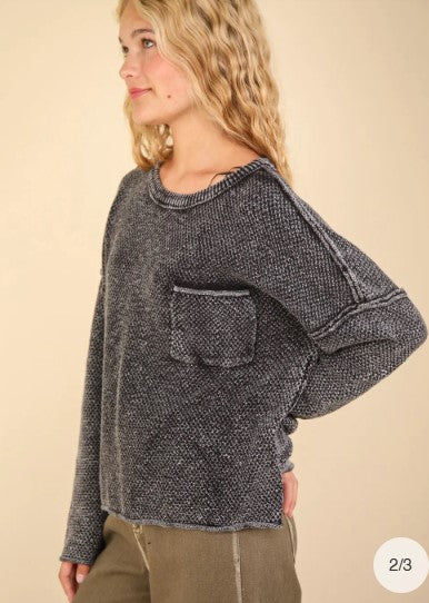 Mineral Washed Sweater