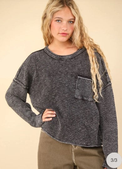 Mineral Washed Sweater