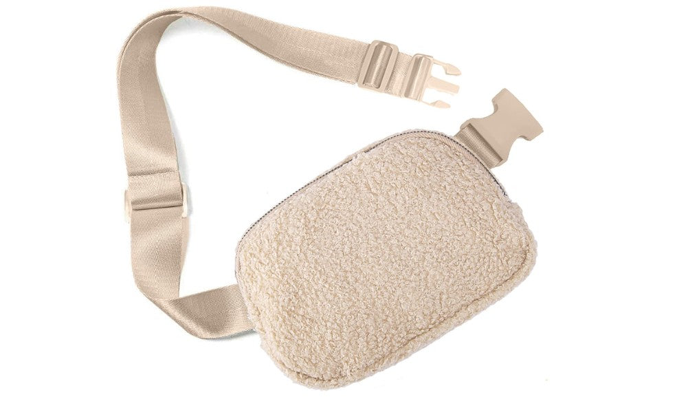 Sherpa Fleece Belt Bag