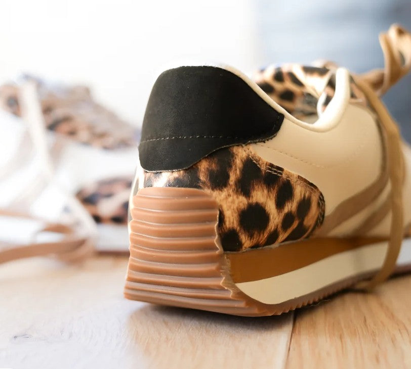 Corky's KICKOFF Sneakers - Leopard Combo