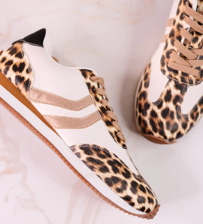 Corky's KICKOFF Sneakers - Leopard Combo