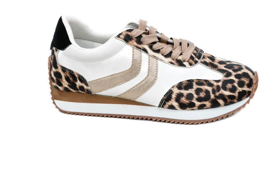 Corky's KICKOFF Sneakers - Leopard Combo