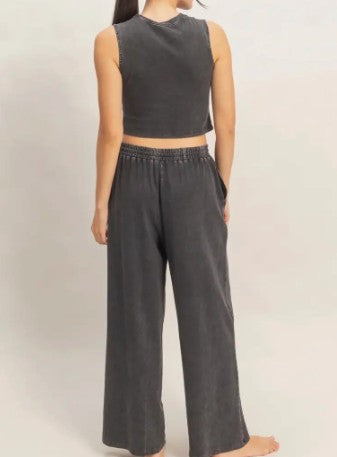 Pepper Mineral Washed Loungewear Set