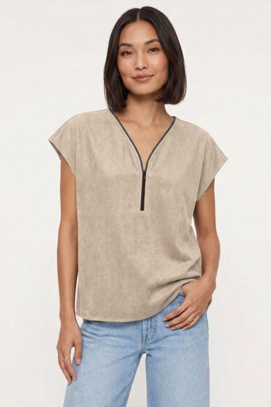 The Chloe Zip Top